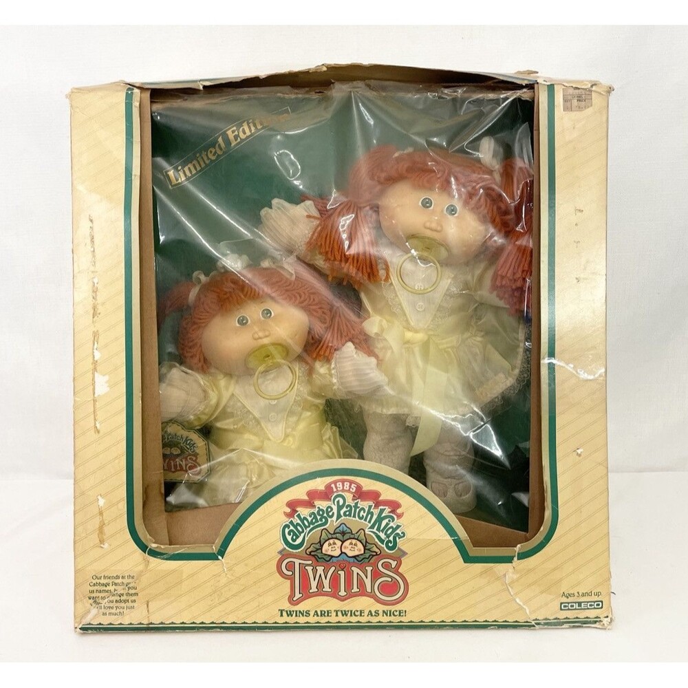 VTG Cabbage Patch Kids Twins Limited Edition 1985 Coleco Red Head VINTAGE RARE